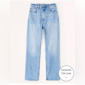 Abercrombie and Fitch ankle straight ultra high rise jeans 26